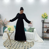 New Fashion Abayas for Women in the Middle East, and Dubai. Kaftan Hijab Dress Robe Female Clothing.