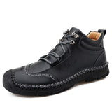 Men Boots - Split Leather Men Luxury Designer Boots
