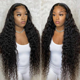 Water wave, Human hair bundles, Curly deep Brazilian weave hair bundles, Long hair extension bundles Remy extensions