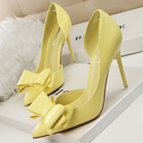 Women High Heel Shoes - Yellow Pumps & Heels Shoes Bridal Wedding Shoes