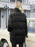 Women Winter Jacket - Women's Casual/Office Thickened Windproof Jacket