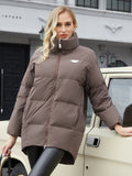 Women Winter Jacket - Women's Casual/Office Thickened Windproof Jacket