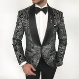 Men Suits - Italian Cut Suits: Jacket + Vest + Trousers Suit Set - Black